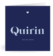 Geboortekaartje naam Quirin j3