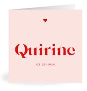 Geboortekaartje naam Quirine m3