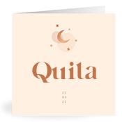 Geboortekaartje naam Quita m1