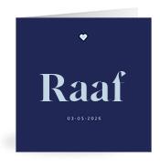 Geboortekaartje naam Raaf j3