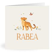 Geboortekaartje naam Rabea u2