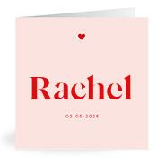 Geboortekaartje naam Rachel m3
