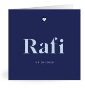 Geboortekaartje naam Rafi j3