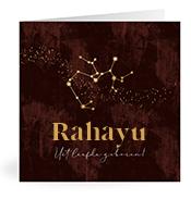 Geboortekaartje naam Rahayu u3
