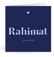 Geboortekaartje naam Rahimat j3