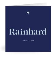 Geboortekaartje naam Rainhard j3