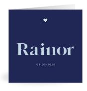 Geboortekaartje naam Rainor j3