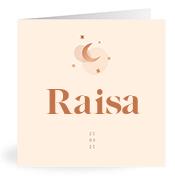 Geboortekaartje naam Raisa m1