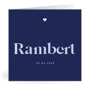 Geboortekaartje naam Rambert j3