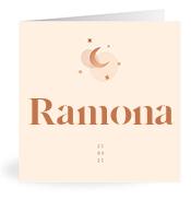Geboortekaartje naam Ramona m1