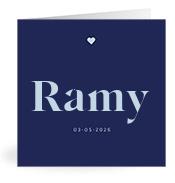 Geboortekaartje naam Ramy j3