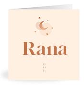 Geboortekaartje naam Rana m1