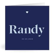 Geboortekaartje naam Randy j3