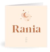 Geboortekaartje naam Rania m1