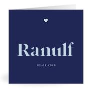 Geboortekaartje naam Ranulf j3