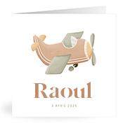 Geboortekaartje naam Raoul j1