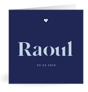 Geboortekaartje naam Raoul j3