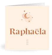Geboortekaartje naam Raphaëla m1