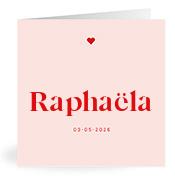 Geboortekaartje naam Raphaëla m3