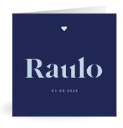 Geboortekaartje naam Raulo j3