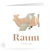 Geboortekaartje naam Raum j1