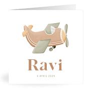 Geboortekaartje naam Ravi j1