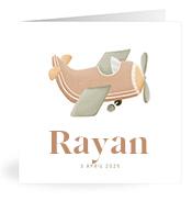 Geboortekaartje naam Rayan j1