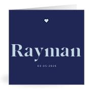 Geboortekaartje naam Rayman j3