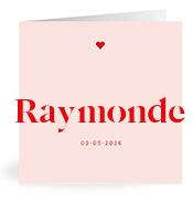 Geboortekaartje naam Raymonde m3