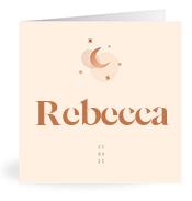 Geboortekaartje naam Rebecca m1
