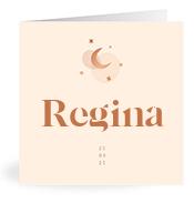 Geboortekaartje naam Regina m1