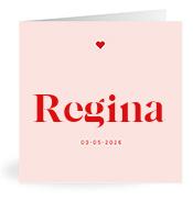 Geboortekaartje naam Regina m3