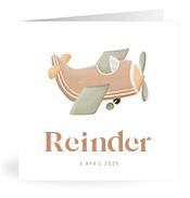 Geboortekaartje naam Reinder j1