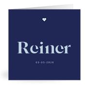 Geboortekaartje naam Reiner j3