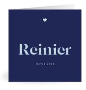 Geboortekaartje naam Reinier j3
