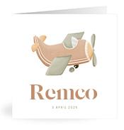 Geboortekaartje naam Remco j1