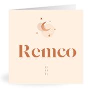 Geboortekaartje naam Remco m1