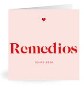 Geboortekaartje naam Remedios m3