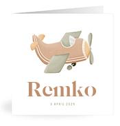 Geboortekaartje naam Remko j1