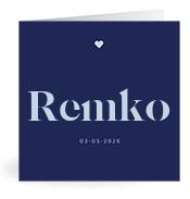Geboortekaartje naam Remko j3