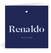 Geboortekaartje naam Renaldo j3