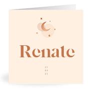 Geboortekaartje naam Renate m1