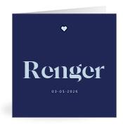 Geboortekaartje naam Renger j3