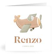 Geboortekaartje naam Renzo j1