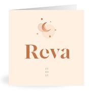 Geboortekaartje naam Reva m1