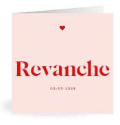 Geboortekaartje naam Revanche m3