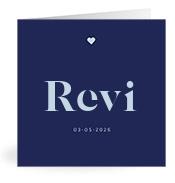 Geboortekaartje naam Revi j3