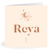 Geboortekaartje naam Reya m1