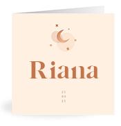 Geboortekaartje naam Riana m1