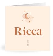 Geboortekaartje naam Ricca m1